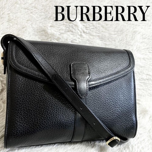 BURBERRY Schultertasche Pferd Logo Klappe Nova Check authentisch