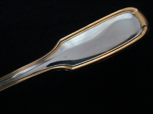 Modern INOXBECK 18/10 ITALY gold rim STAINLESS Cake PIE SERVER ~ no monogram - Picture 2 of 4