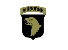 101st AIRBORNE Division Vinyl Window Decal/Sticker Black/Olive U.S. Army