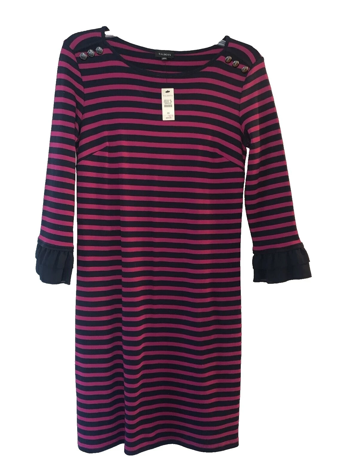 Vestidos de rayas negocios Talbots para Mujeres