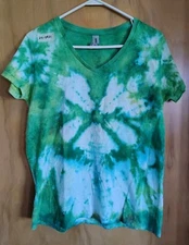 Tie Dyed Shirt Adult L ladies Slim Cut (24-0901)