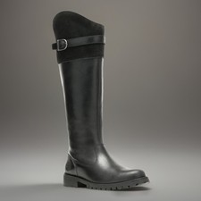 Harley-Davidson Bradner Zip-Up 16" Black Motorcycle Boots D87262 Womens Size 7.5