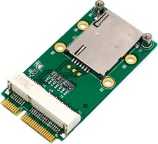 Mini PCI E Adapter With SIM Card Slot For 3G 4G WWAN LTE GPS Self Elastic Holder