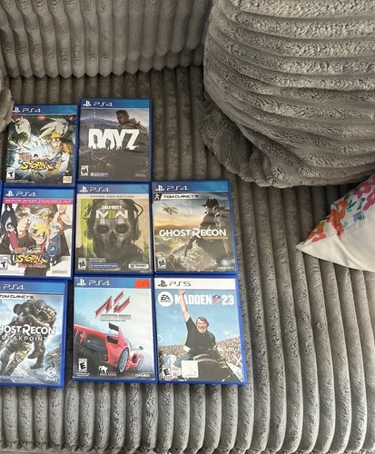 Ubisoft, Bandai Namco, Activision PS4 & PS5 Game Lot: Ghost Recon, Naruto, Call…