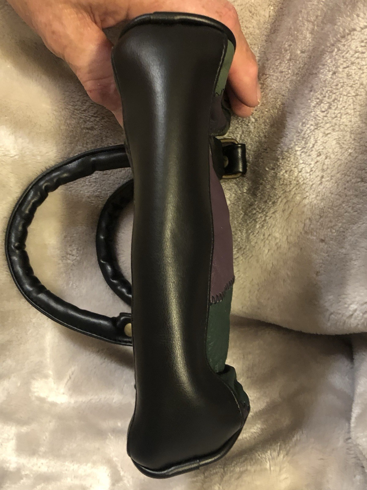 Brontë’ VTG Patchwork Genuine Leather  Handbag Mu… - image 4