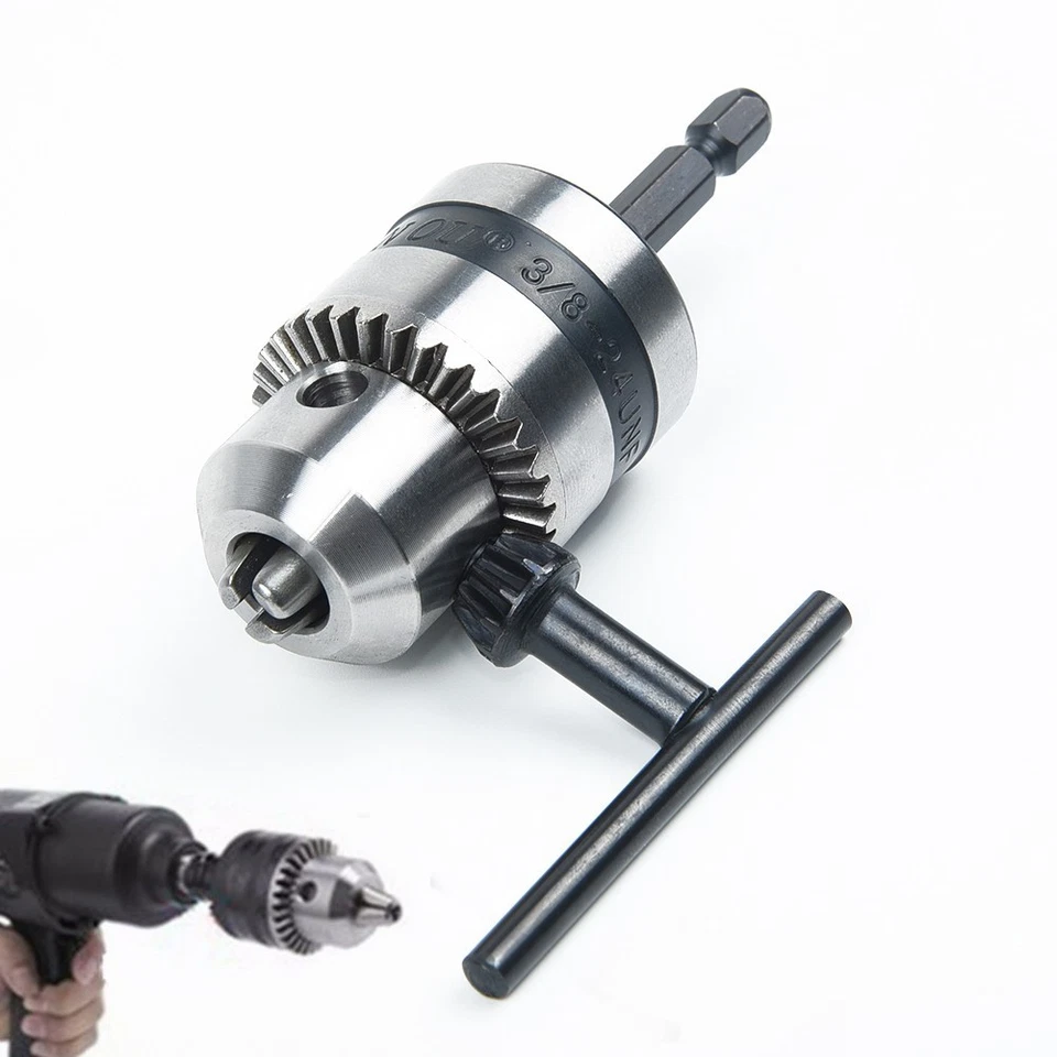 Schlüsselloses Bohrfutter Stahl Sechskant Adapter Drehstange Verbindungsmontage - Bild 4 von 4