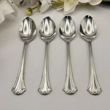 Reed & Barton Country French Teaspoons 18/10 Stainless Steel Glossy Lot Of 4