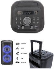 Enceinte Sono Portable - GOFUN - 200W - Bluetooth - Karaoke - LED Multicolore