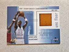 Michael Jordan 2001 Upper Deck Ovation UNC Game Used Floor #MJF3