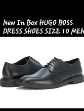 NEW HUGO BOSS Men’s Black  Dress Shoes Size 10 US new in box