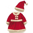 Baby Santa One Piece Girl 100 Christmas Costume
