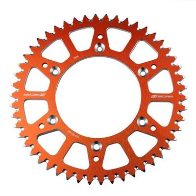 SCAR Aluminum alloy Rear Sprocket Compatible with KTM SX SXF EXC 51 tooth 