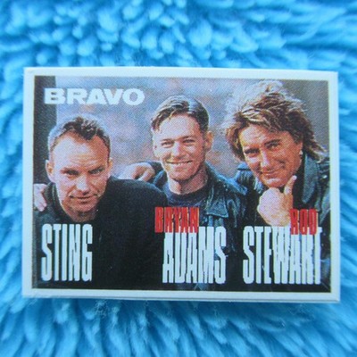 STING BRYAN ADAMS ROD STEWART STICKER BRAVO Aufkleber Klebebild