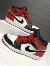SIZE 9.5 - AIR JORDAN 1 OLD LOVE BLACK TOE FRAGMENT CHICAGO BRED RARE (2006)