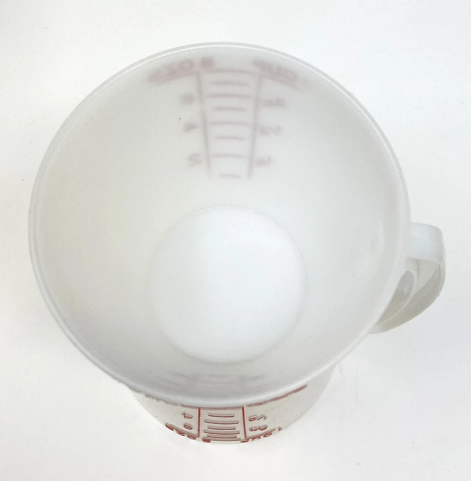 Vintage TUPPERWARE Wet & Dry TWIN MEASURING Double 1 Cup / 8 oz - Image 4 of 4