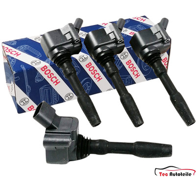 4x Bosch Zündspule für Audi Seat Cupra Skoda VW 1.0 1.2 1.4 TFSI TSI eHybrid