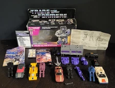 Menasor G1 Stunticons 1986 TRANSFORMERS Original COMPLETE w Motormaster Box
