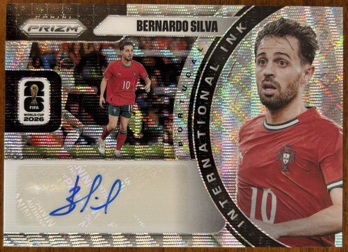 2026 Prizm FIFA World Cup Bernardo Silva International Ink Wave Auto Portugal