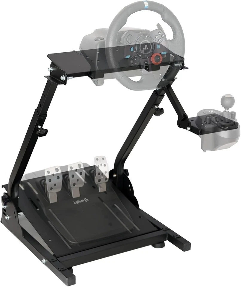 Compact and Durable Racing Wheel Stand Compatible with G25/G27/G29/G920 - Image 3 of 4