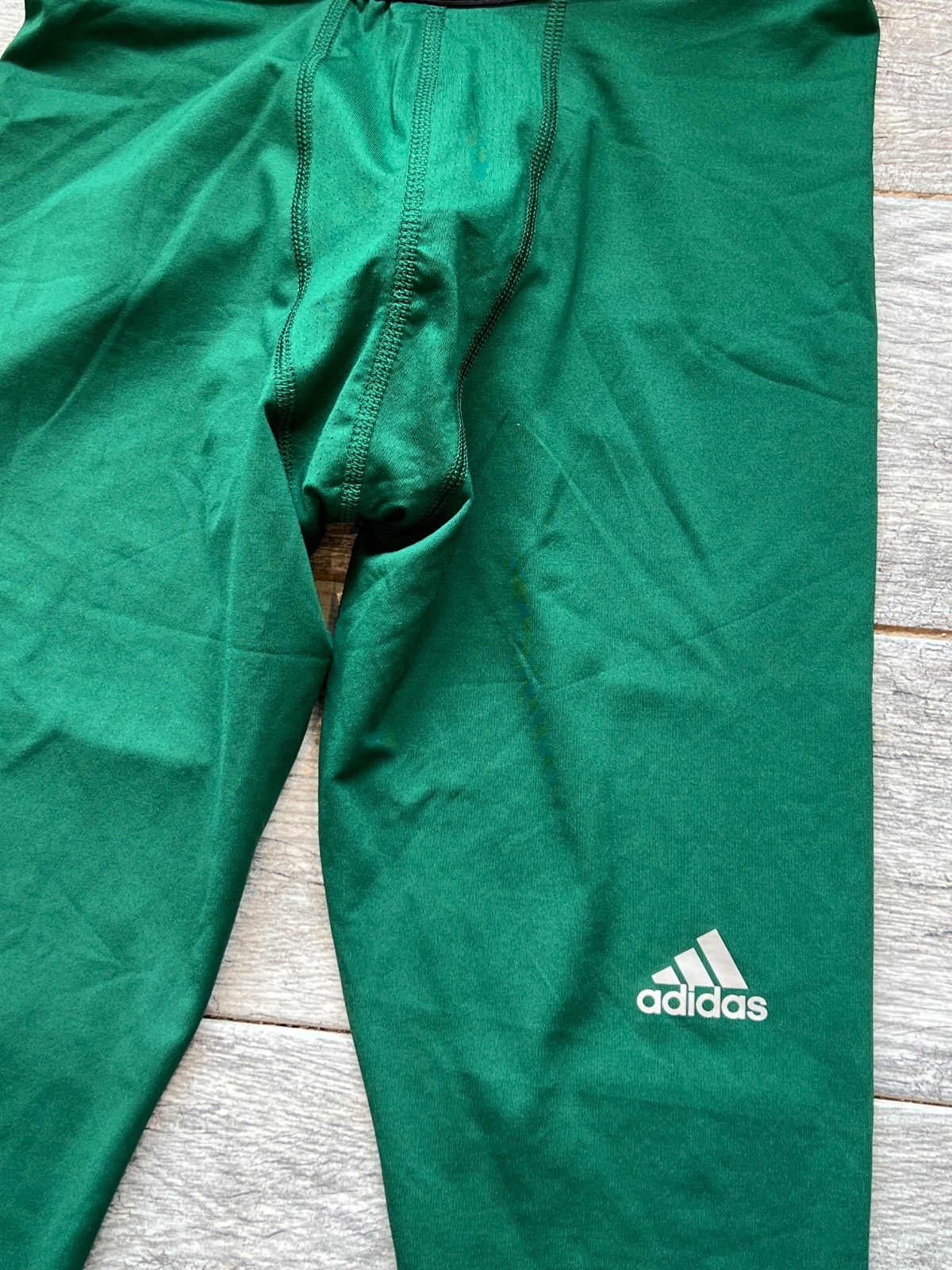 Adidas Techfit Leggings Mens Medium Green NWT Compression Tight Base Layer Green