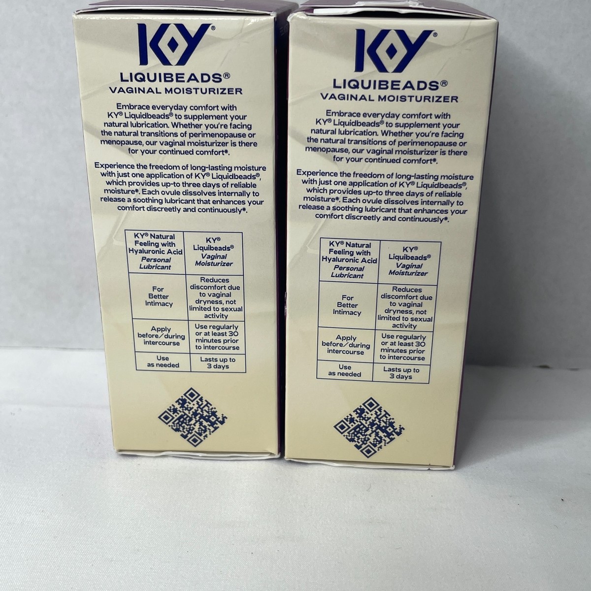 K-Y Liquibeads Vaginal Moisturizer 6 Inserts Each Lot of 2 New Sealed | eBay