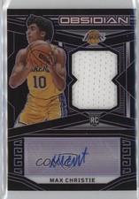 2022-23 Obsidian Rookie Jersey Electric Etch Purple 65/75 Max Christie Auto 1by8