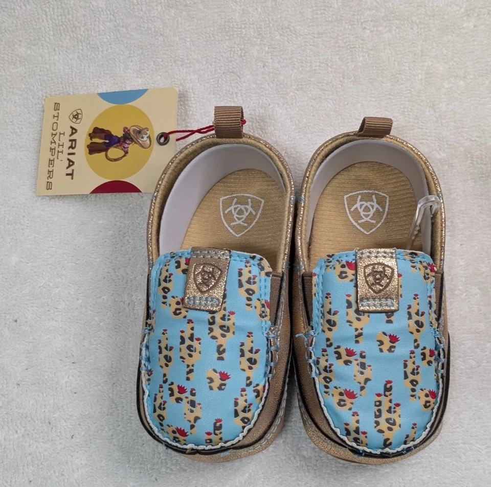 Zapato sin cordones Ariat Lil' Stompers Piper Cruiser leopardo cactus infantil 4 Foto 4 de 4