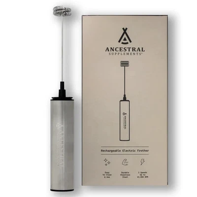 ANCESTRAL SUPPLEMENTS ⚡⚡Coffee FROTHER USB-C Rechargeable (2 Speeds) FOAMER HAND MIXER⚡⚡ SALE 🏷️%