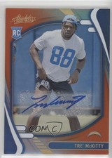 2021 Absolute Rookies Spectrum Orange Signatures 64/75 Tre' McKitty Auto 1h3z