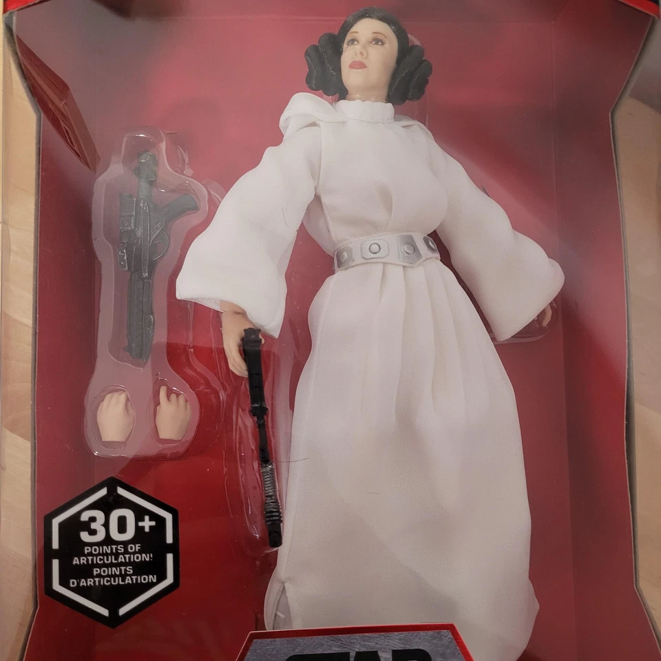 Figura de acción premium Princesa Leia Serie Elite Star Wars Disney Store 30+ POA Foto 3 de 4
