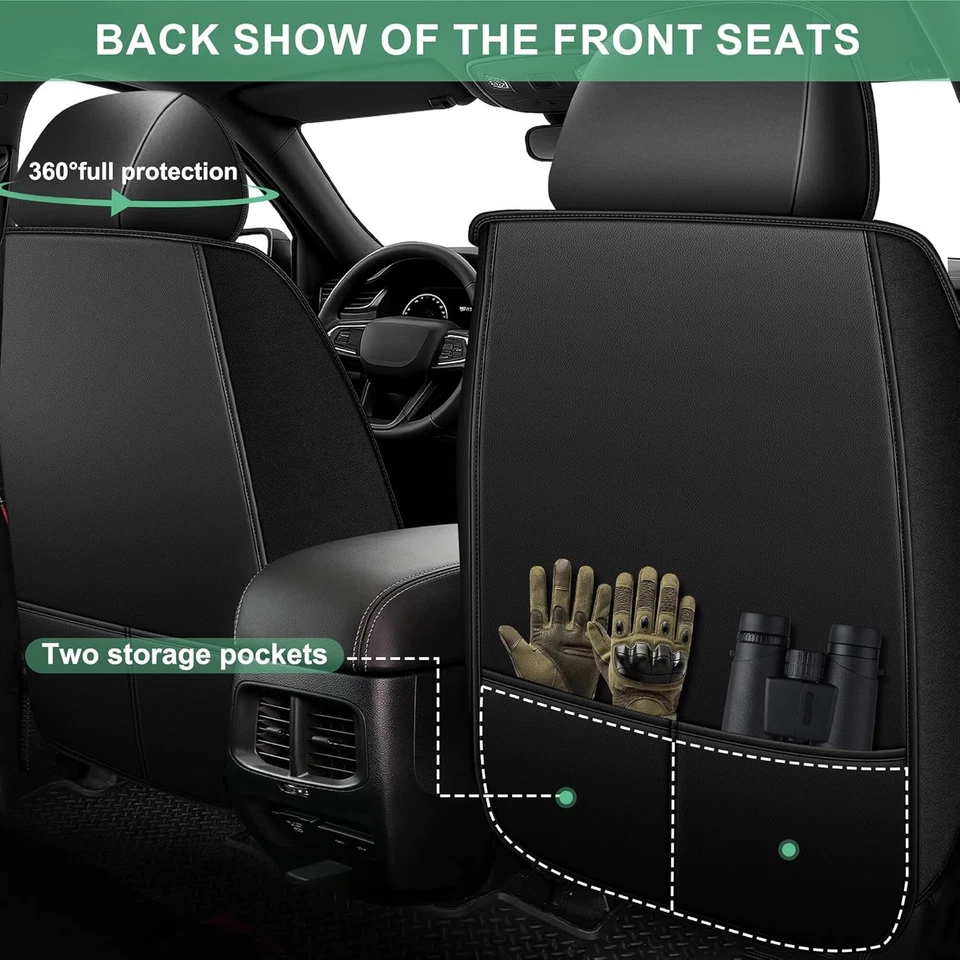 Car Seat Covers For Kia Sedona 2015-2021,Faux Leather 2 Seat Seat Cushion Foto 2 de 4