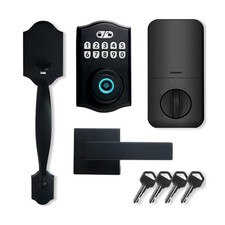 Fingerprint Door Lock - Keyless Entry Door Lock with Handle Set Electronic Ke...