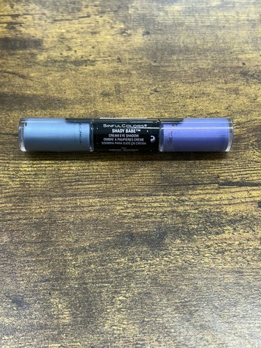 SinfulColors Shady Babe Duo Cream Shadow in Tempting-Alluring, Lilac & Blue - Picture 2 of 4