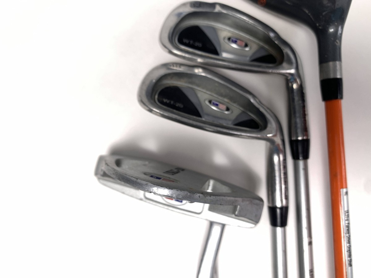 U.S. Kids Golf WT-20 51'' Orange Club Set Driver 6iron PW