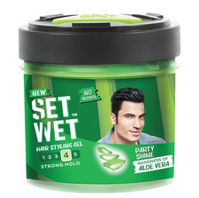 Set Wet Styling Hair Gel for Men Strong Hold and High Shine 250 gm Free Ship