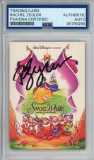 1994 SKYBOX DISNEY SNOW WHITE & 7 DWARFS CARD SIGNED RACHEL ZEGLER PSA DNA COA