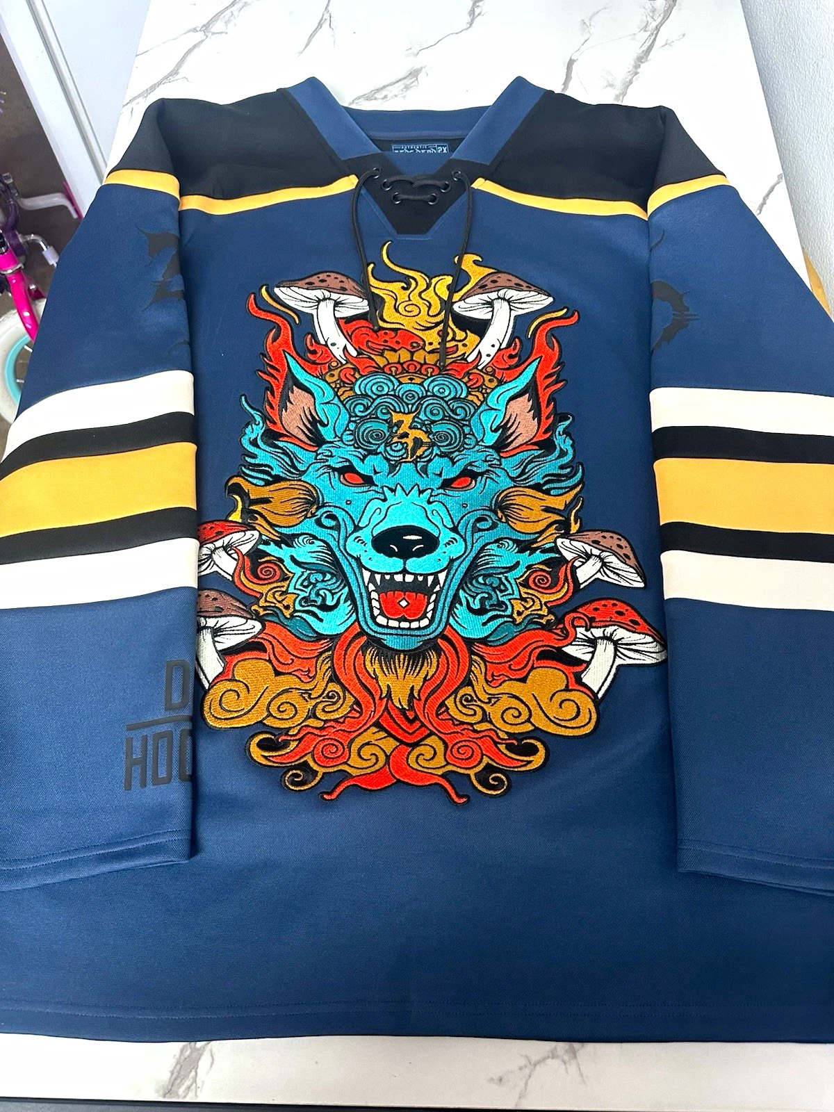 Zeds Dead Wolf Hockey Jersey 2XL Authentic Deadbeats Festival Merch