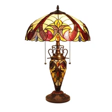 Chloe Lighting ADIA Victorian-Style Dark Bronze 3 Light Double Lit Table Lamp16"