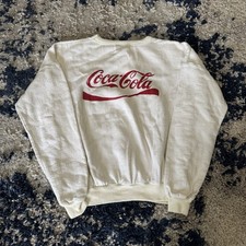 1960s Vintage 100 Woven Cotton Coca Cola Sweatshirt Made In Mexico