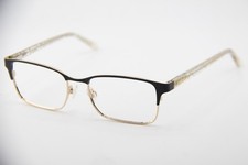 BEBE BB5190 001 JET BLACK GOLD CRYSTAL AUTHENTIC FRAMES EYEGLASSES 52-17