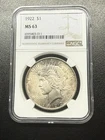 1922 Peace Dollar NGC MS63