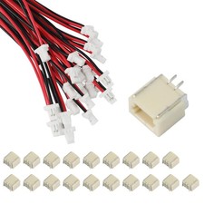 Micro JST SH 1.0mm 2 Pin Male Female Connector Plug With 200mm Wire 20 Sets