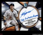 2025 Bowman Chrome Prime Signatures Kevin McGonigle ROOKIE INSCRIBED AUTO 32/50