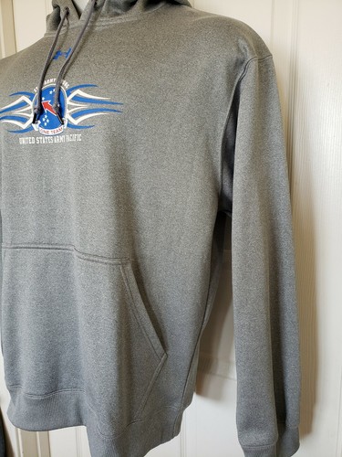 Sudadera con capucha Under Armour mediana M EE. UU. Ejército Pacífico permanezca fuerte gris - Imagen 3 de 9