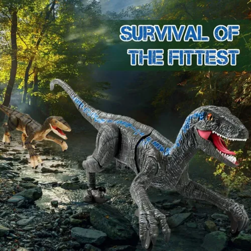 GIFT!Remote Control Jurassic Dinosaur Toys Rechargeable 2.4Ghz RC Walking Robot - Picture 8 of 14