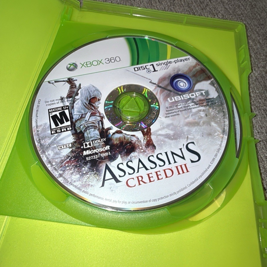 Assassin's Creed III 3 - Microsoft Xbox 360 - 2 Discs, No Manual | eBay