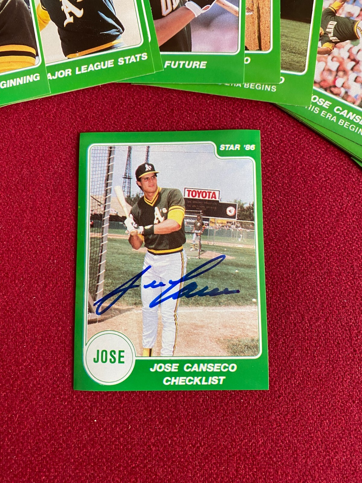 Jose Canseco Autographed Signed 1986, , "" (JSA) STAR "Rookie" Card Set (15) Vintage 