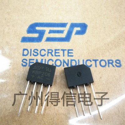 10PCS KBP206 Generic Diode Bridge Rectifier 2A 600V