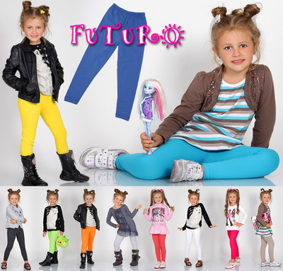 Kinder volle Länge Baumwollleggings Größen 2 - 13 Jahre PLD