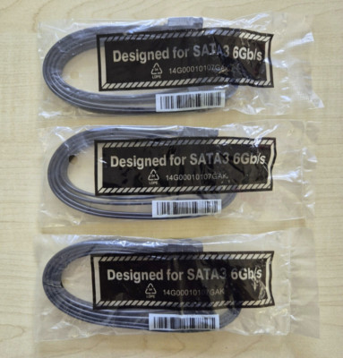 6x Sata Kabel - ASRock | 6 Gb/s | Gewinkelt & Ungewinkelt | 45cm | Schwarz | Neu